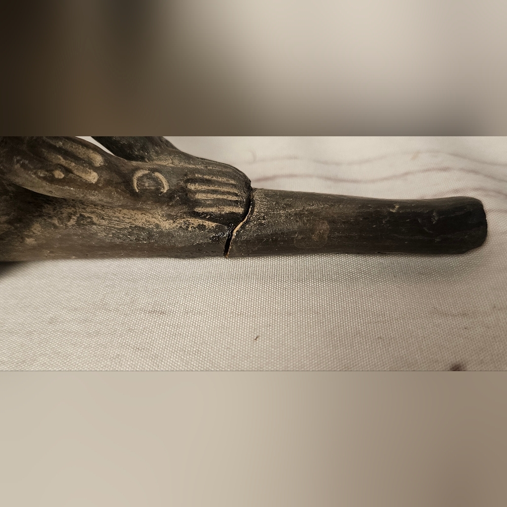 VTG Collectible Mayans Aztec Ceremonial Pipe Pre Columbian Style Smoking Pipe - Picture 9 of 15
